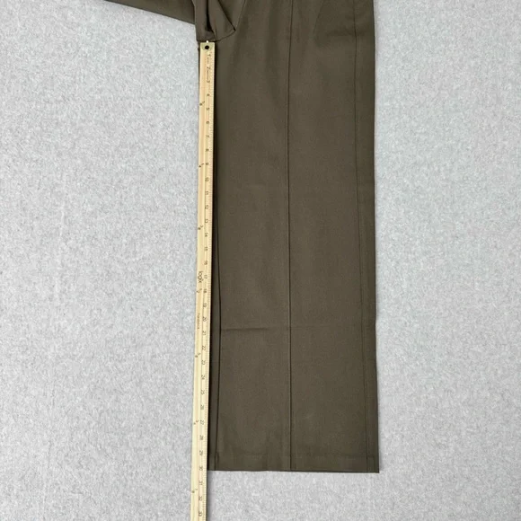 Old Navy Womens Pixie Wide Leg Pants Size Medium Brown Green Pull On Stretch New - Picture 4 of 13
